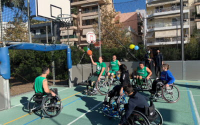 Γνωριμία με την καλαθοσφαίριση με αμαξίδιο